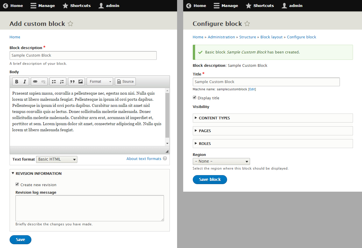 Combine Add & Configure Custom Block Screens [2738935]